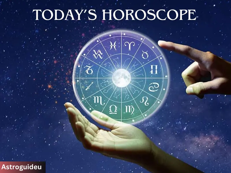 Zodiac wheel between hands