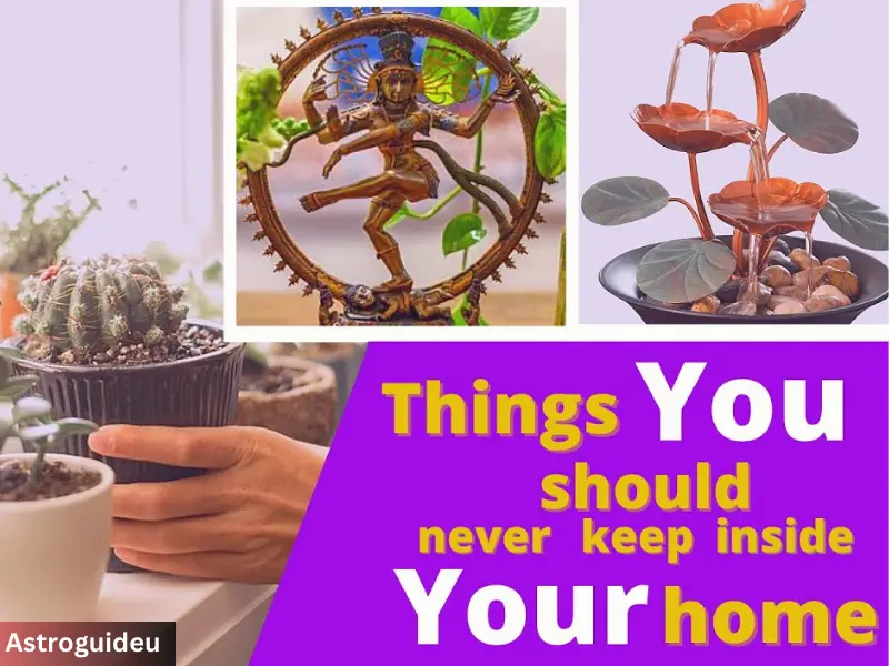 Image saying 7 things you should never keep at your home